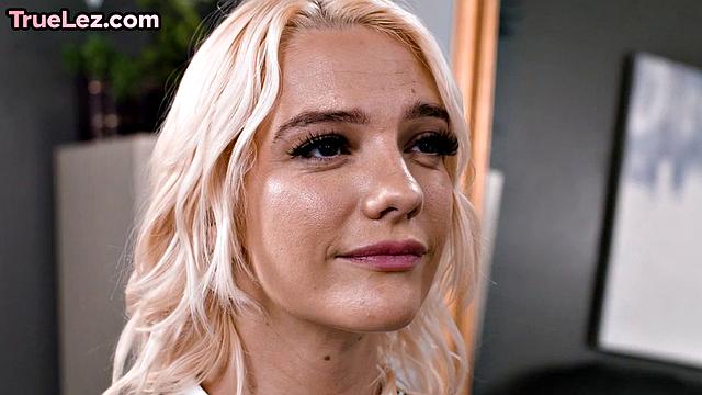 Gushing lesbians fingering