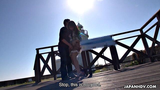 Amazing outdoor sex with Eri Makino who gets cum