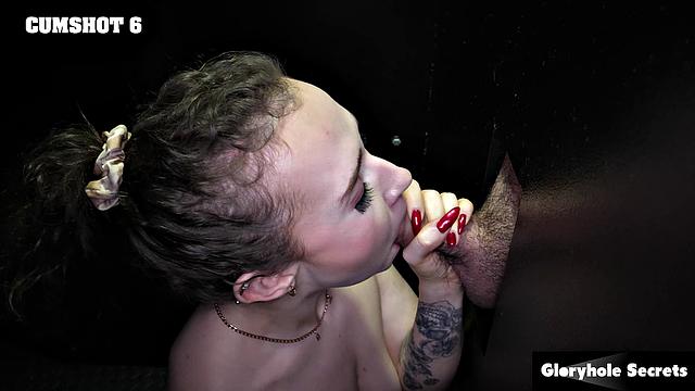 GloryholeSecrets - Hazel Paige Sucks Cock For A 2nd Time At Gloryhole