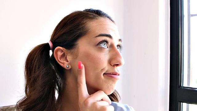 Petite babe gets doggystyled after bj