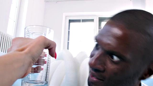 Petite babe gets doggystyled after bj