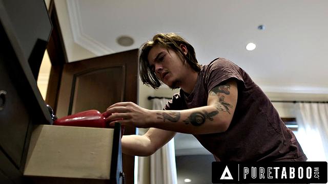 PURE TABOO Angry Lauren Phillips Catches Virgin Stepson Snooping Where He Shouldn't Be