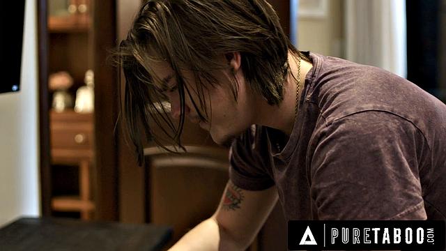 PURE TABOO Angry Lauren Phillips Catches Virgin Stepson Snooping Where He Shouldn't Be