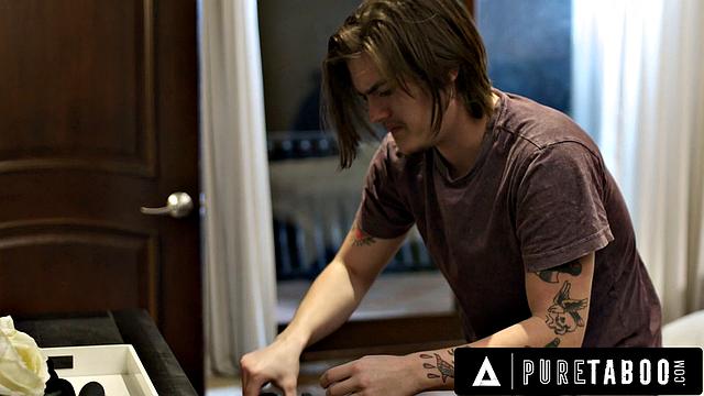 PURE TABOO Angry Lauren Phillips Catches Virgin Stepson Snooping Where He Shouldn't Be