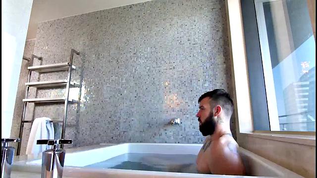 Bearded Guy Gets Fucked At Bathhouse