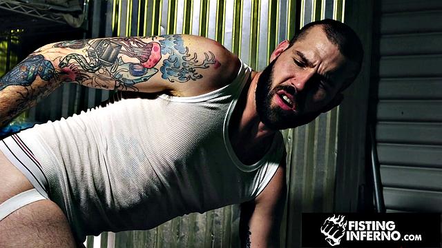 FistingInferno - Hot Stranger restrained & Fucked By Muscle