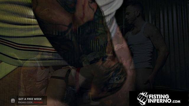 FistingInferno - Hot Stranger restrained & Fucked By Muscle