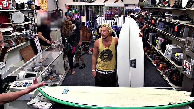 Real straight surfer bummed by hunk