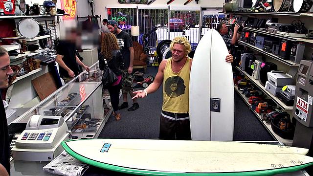 Real straight surfer bummed by hunk