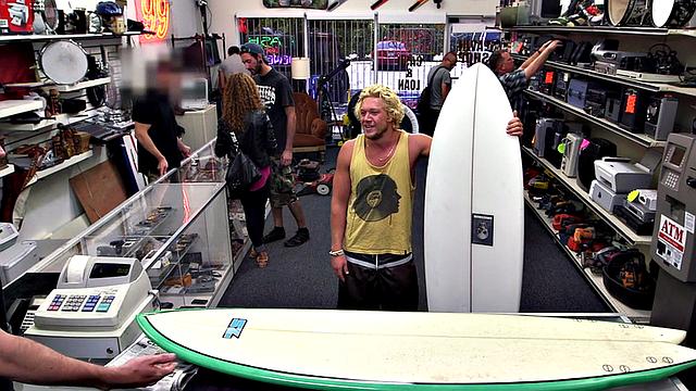 Real straight surfer bummed by hunk