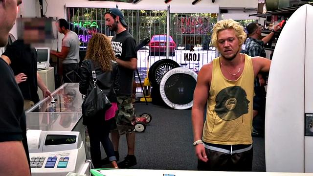 Real straight surfer bummed by hunk