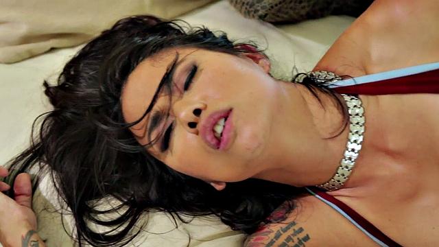 IR Asian anal MILF with tattoo gets fucked by BBC