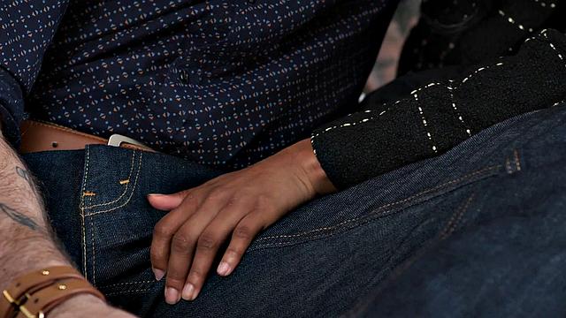 Busty ebony babe loves to ride cock in hot affair