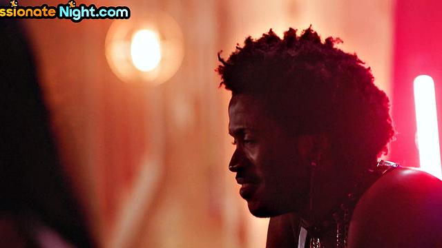 Busty MILF domme spanking pathetic loser in front of crowd