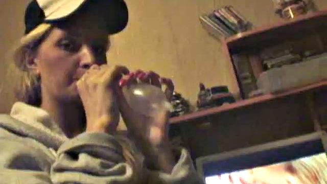 Horny college teen rides hard dick in dorm