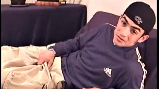 Even when he's fully dressed you can tell that Nicoya is heavily tattooed. Nicoya gets right to it, working up a pretty good bulge inside his boxers. By the time he takes off his cap and really grabs his dick, he's already leaking