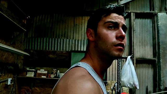 Watch this tattooed brunette give a wild outdoor blowjob and handjob while getting her trimmed pussy pounded hard