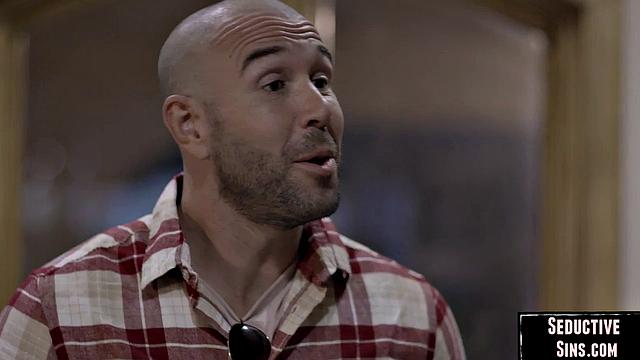 Stunning blonde doggy by her lover