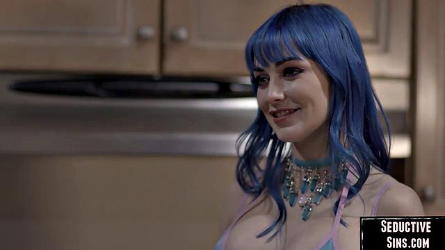 Stunning blonde doggy by her lover