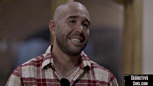 Stunning blonde doggy by her lover