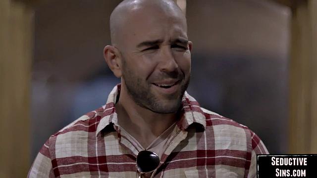 Stunning blonde doggy by her lover