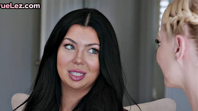 Lez beauties play in 69 position licking pussies