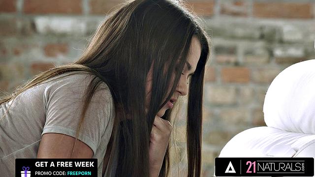 21 NATURALS - Brunette's Tight Wet Pussy Filled with HUGE Cock