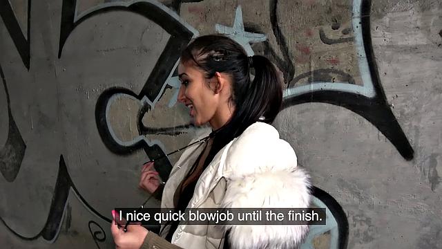 Watch Darcia Lee take a wild ride under a bridge and smile while getting pounded in doggystyle