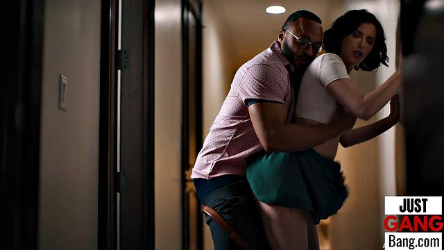 Round booty bae gets both holes stretched