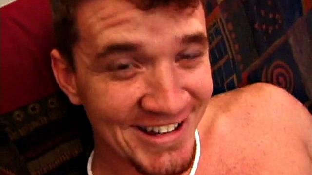 Lic seems very much at ease with Tapher. Both guys are in jeans and t-shirts, but lose them as they settle into each other. First, Lic slides his hand down his pants to work up a stiff one, while Tapher rubs one up from the outside.