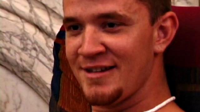 Lic seems very much at ease with Tapher. Both guys are in jeans and t-shirts, but lose them as they settle into each other. First, Lic slides his hand down his pants to work up a stiff one, while Tapher rubs one up from the outside.