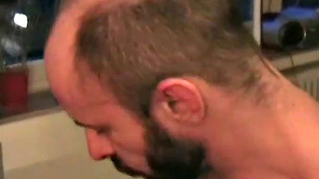 German hunk fucked and creampied in threesome