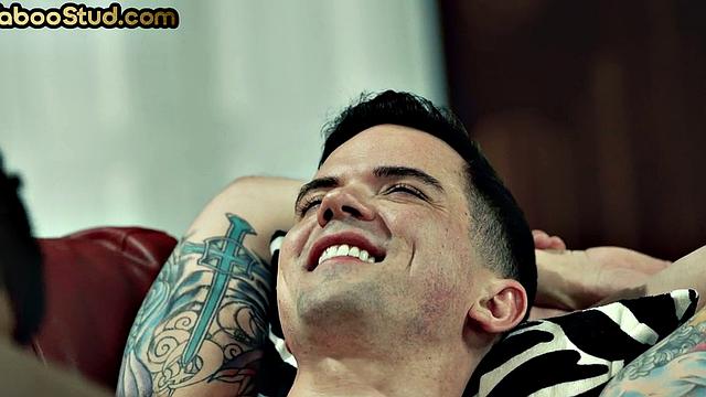 Taboo stud barebacks stepbrother and cums on his face