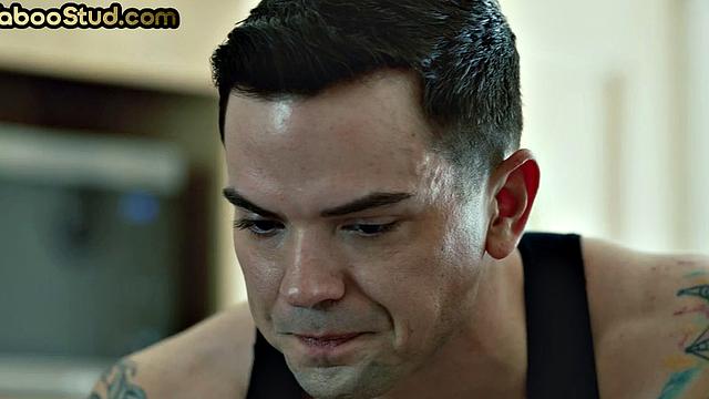 Taboo stud barebacks stepbrother and cums on his face