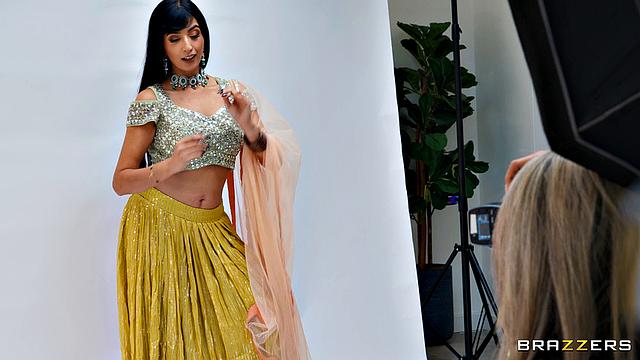 Yasmina Khan, Aaliyah Yasin and Mia Z get wild with each other's bodies before Keiran Lee brings his cock to the party
