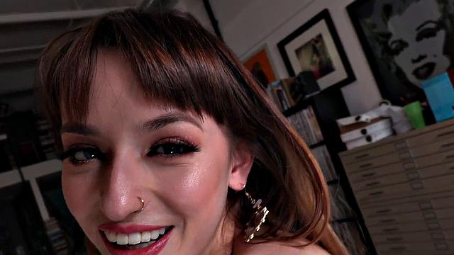 Handjob-loving 21yo jerking BF cock before putting it in her muff