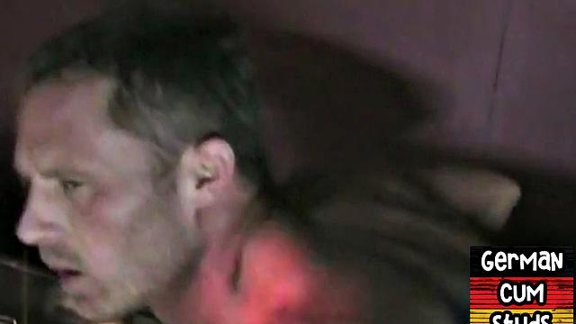German bareback jock Fucks and Facializes BF at home