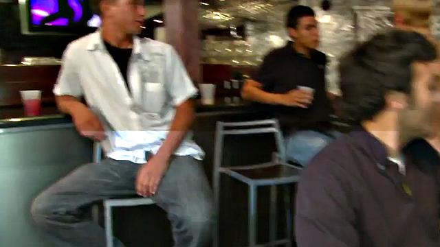 Public cocksucking by amateurs at party