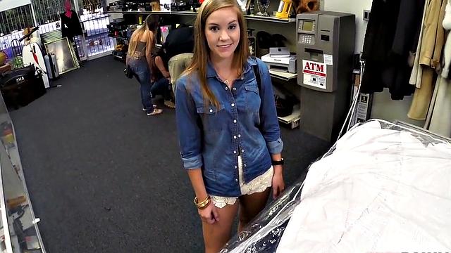 Innocent customer gets throatfucked