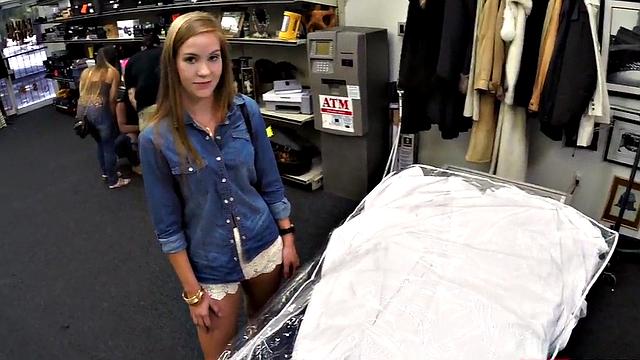 Innocent customer gets throatfucked