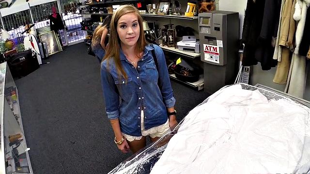 Innocent customer gets throatfucked