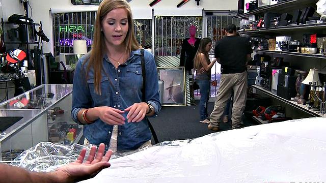 Innocent customer gets throatfucked