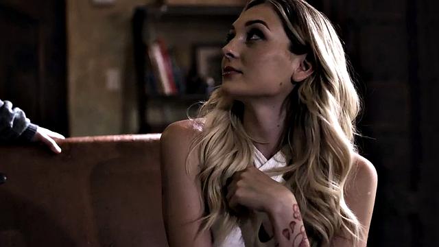 Stepdaughter sucks in 69 position in stepfather's office