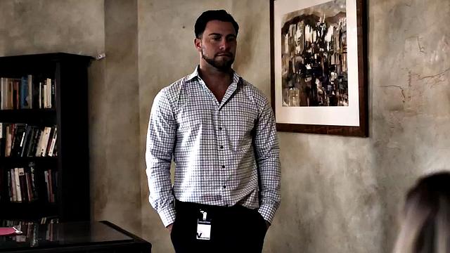 Stepdaughter sucks in 69 position in stepfather's office