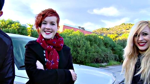 Sensational public babe smashed outdoors in missionary