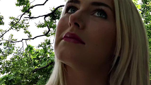 Blonde Fucks Outdoors