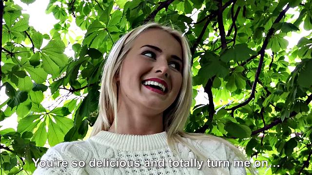 Blonde Fucks Outdoors