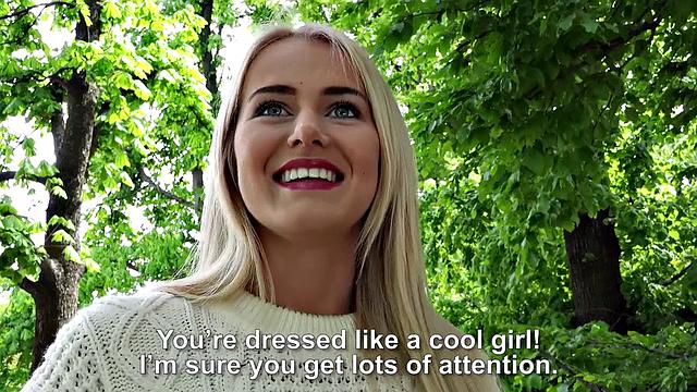 Blonde Fucks Outdoors