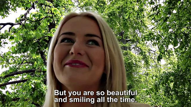 Blonde Fucks Outdoors