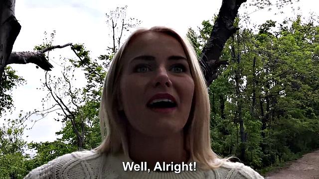 Blonde Fucks Outdoors